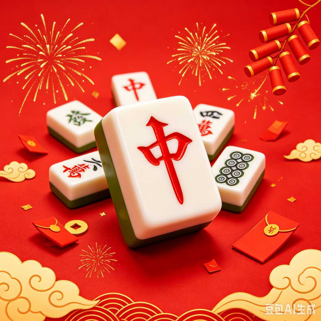 deep print mahjong set